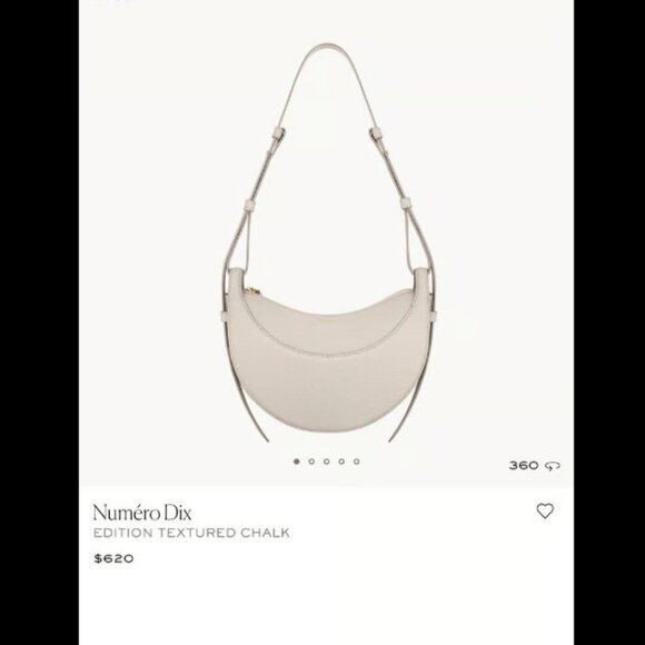 Polene Moon Bag, White - Picture 7 of 9
